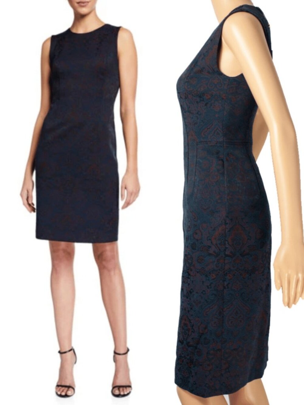 Kobi Halperin Brandi Jacquard Sheath Dress NWT Size 0 Blue Neiman Marcus Luxury
